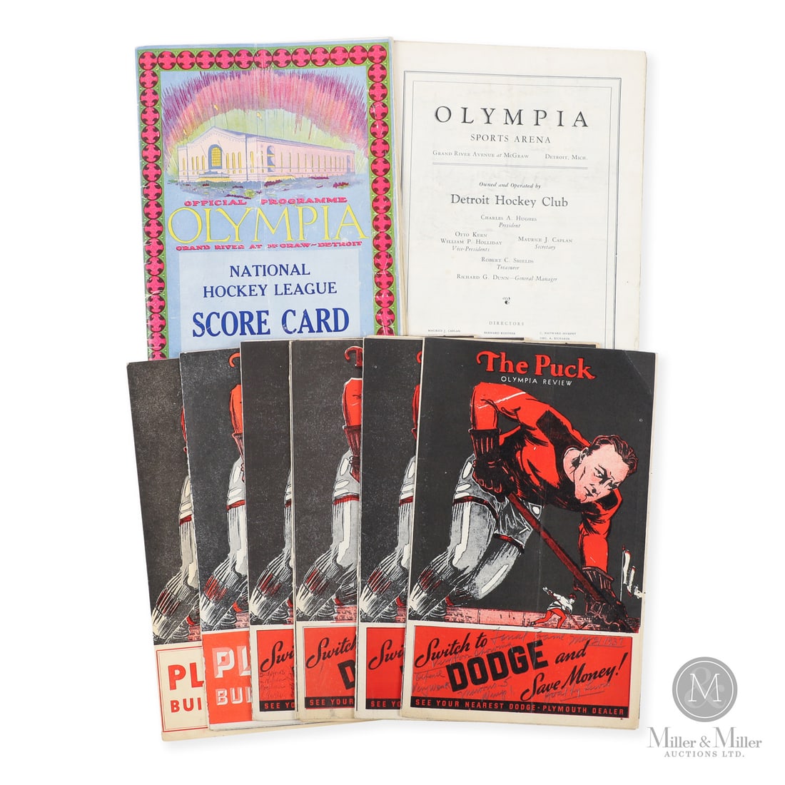1927-1937 Detroit Olympia Programs (First Ever Game) (1 of 13)