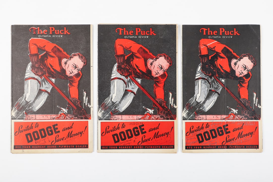 1927-1937 Detroit Olympia Programs (First Ever Game) - 6