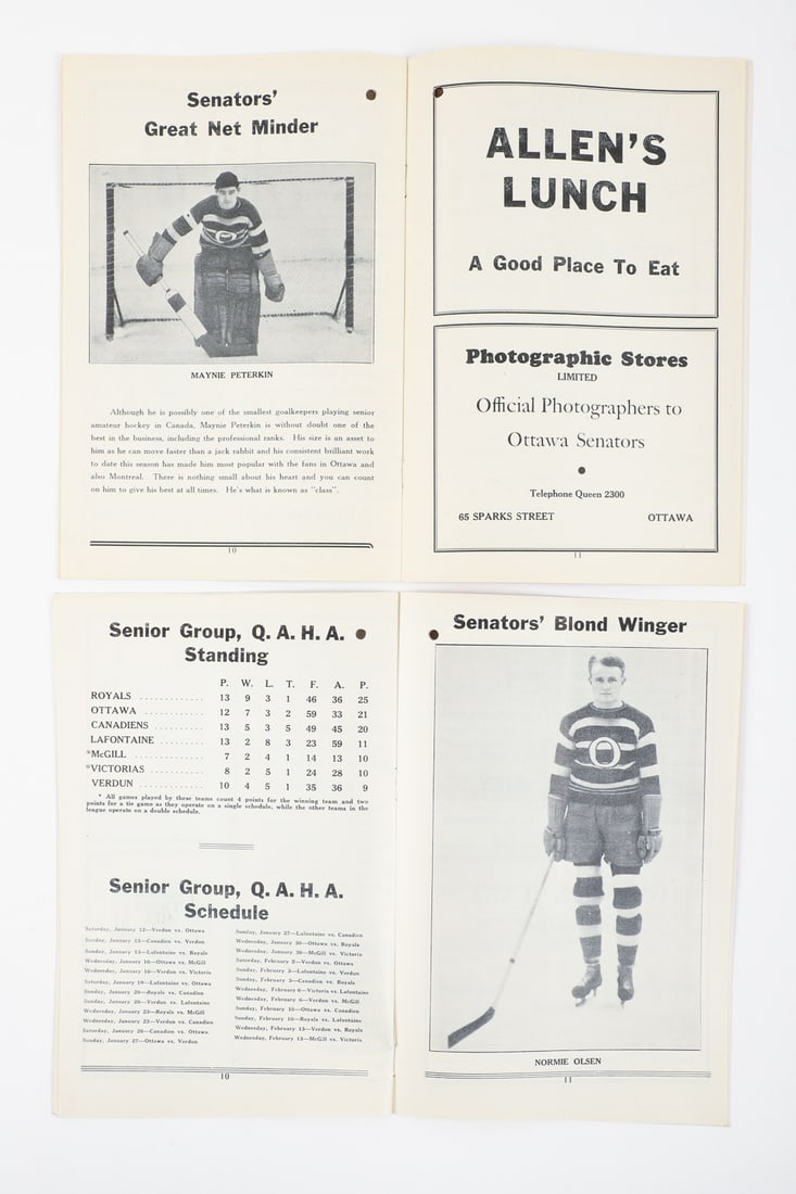 Collection of Early Ottawa Auditorium Programs Featuring Carnegie (7) - 12