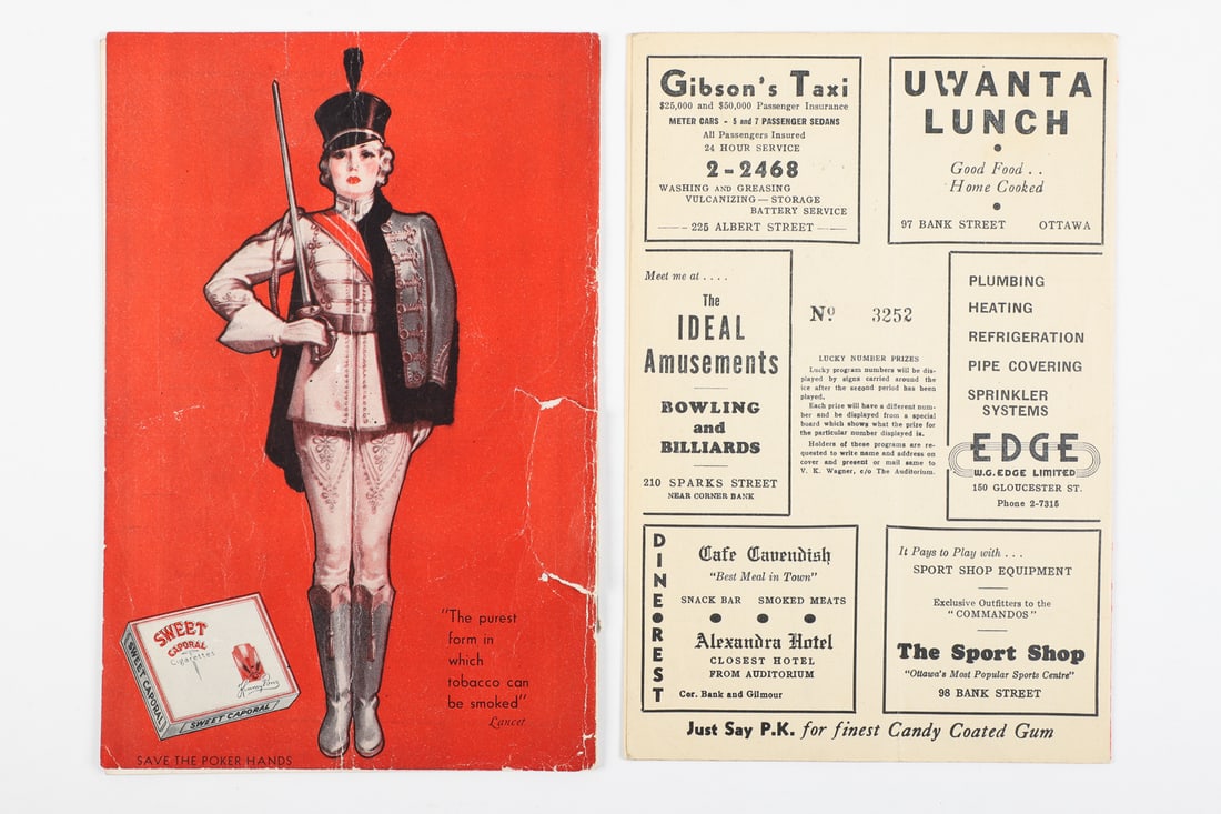 Collection of Early Ottawa Auditorium Programs Featuring Carnegie (7) - 14