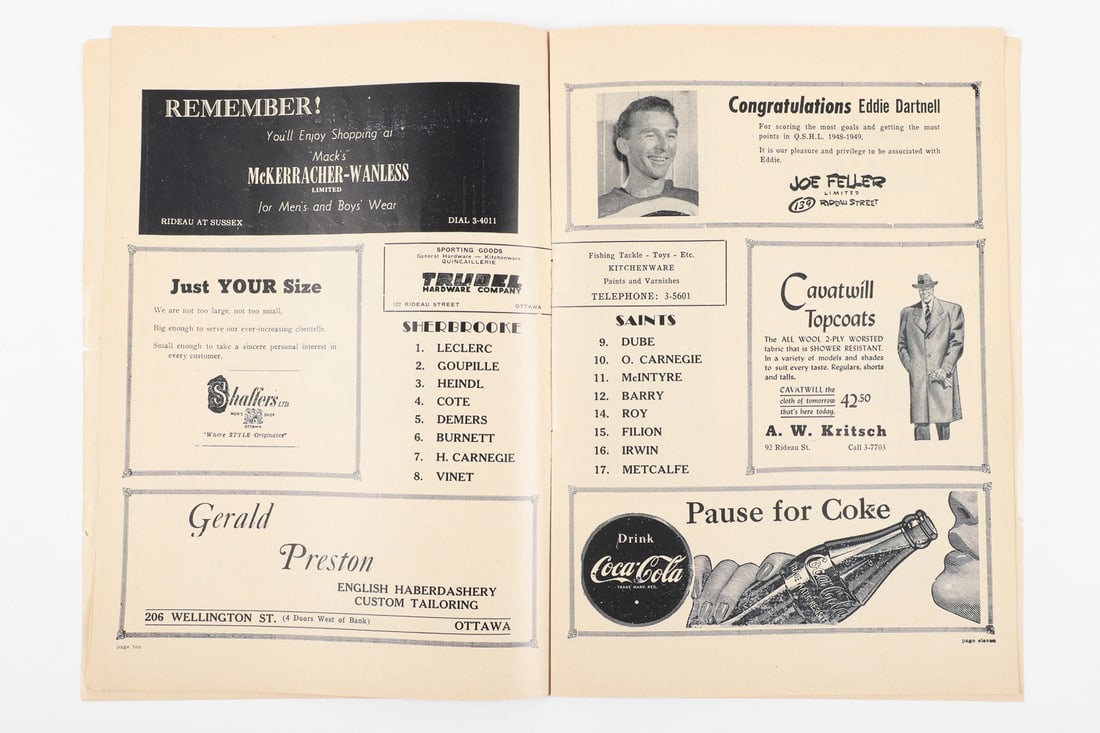 Collection of Early Ottawa Auditorium Programs Featuring Carnegie (7) - 4