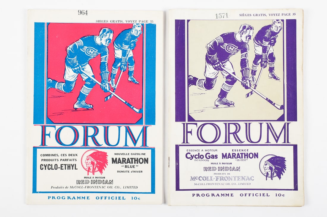 Collection of Early Montreal Forum Programs (8) - 8