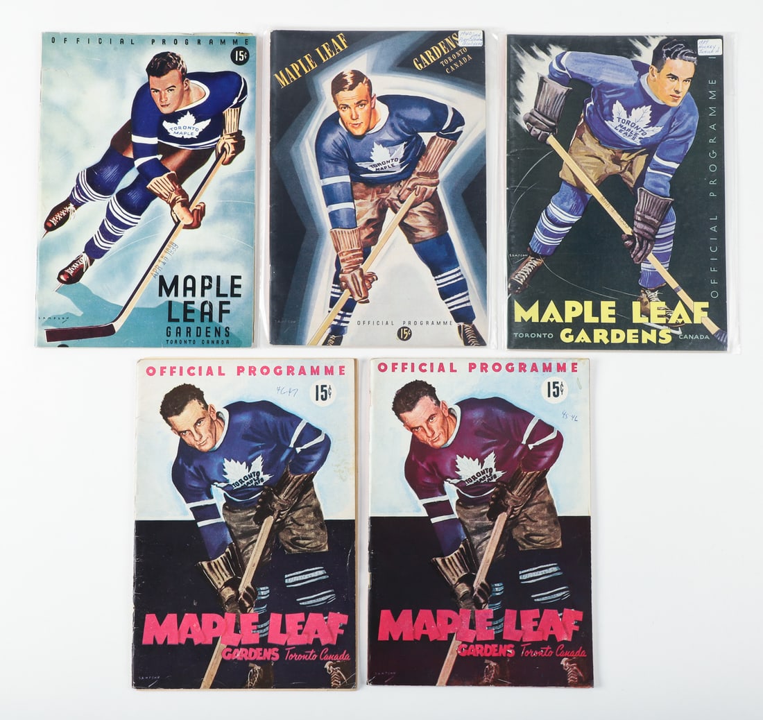 1930-1940s Maple Leaf Gardens Junior Hockey Programs (46) - 13