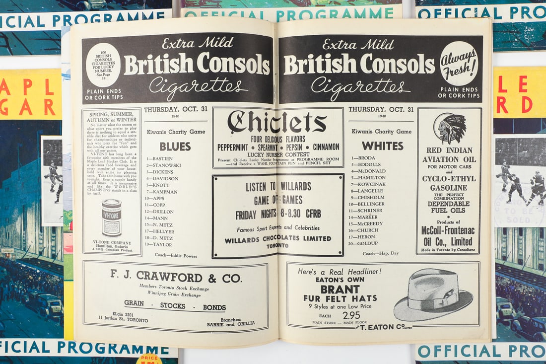 1930-1940s Maple Leaf Gardens Junior Hockey Programs (46) - 3