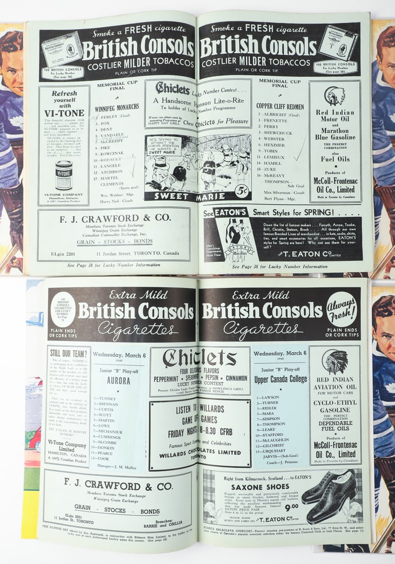 1930-1940s Maple Leaf Gardens Junior Hockey Programs (46) - 7