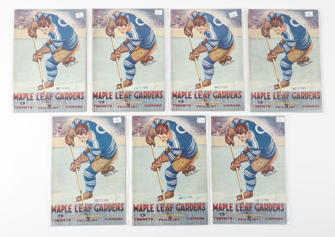 1930-1940s Maple Leaf Gardens Junior Hockey Programs (46) - 8
