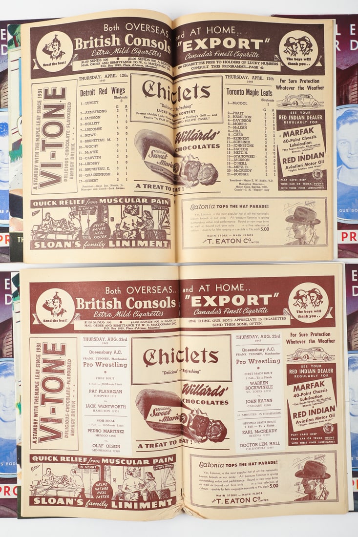 Monumental Collection 1944-1946 Maple Leaf Gardens Programs (93) - 16