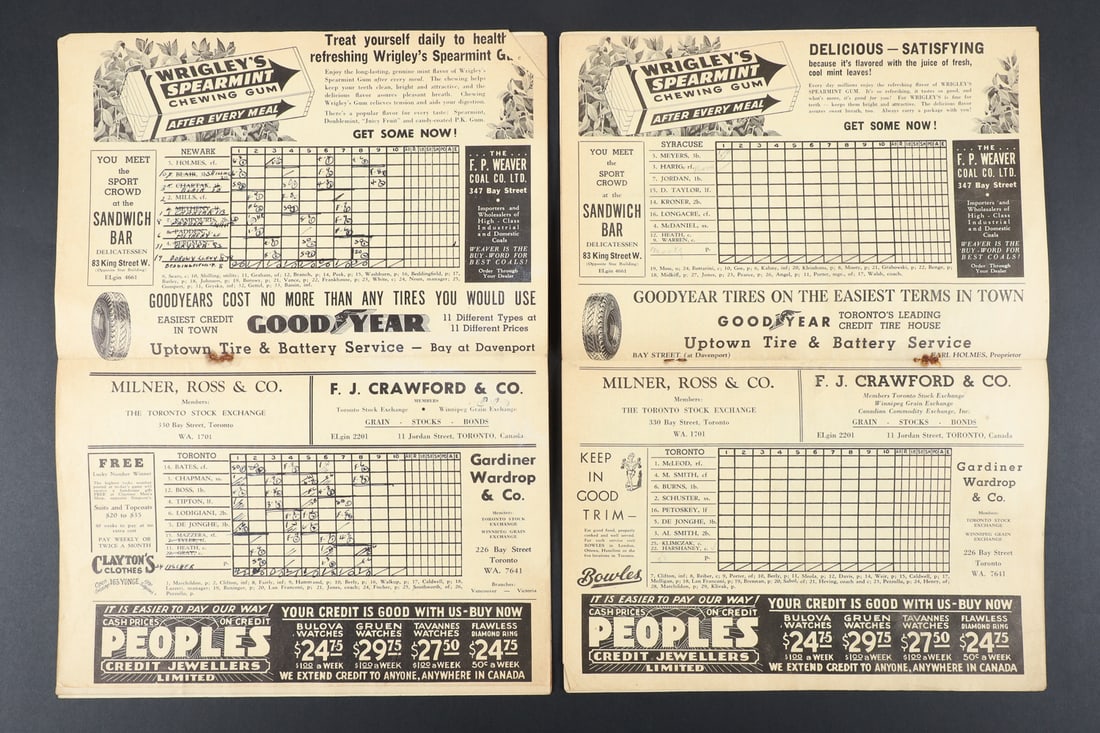 1924-1950 Toronto Maple Leaf Baseball Programs w/ Babe Ruth (12) - 14