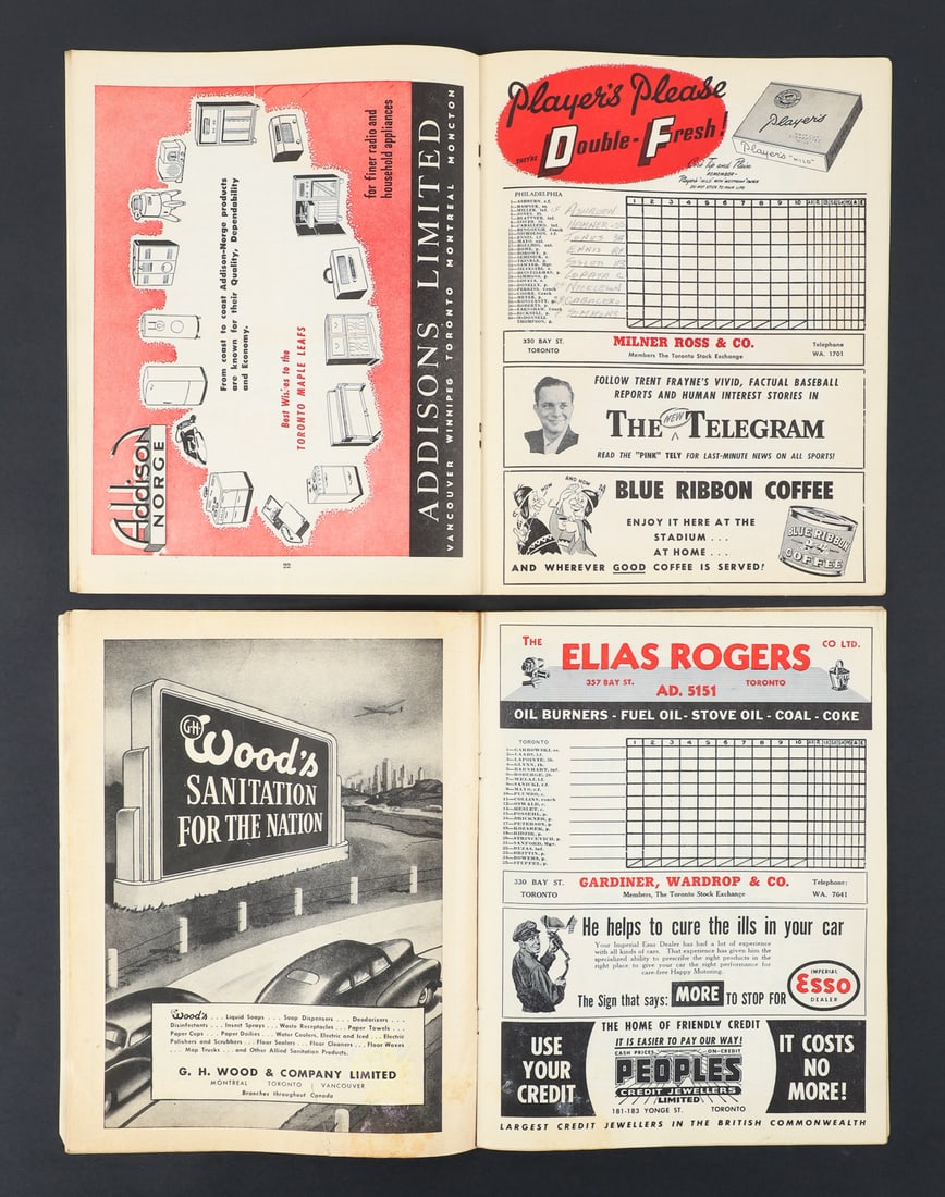 1924-1950 Toronto Maple Leaf Baseball Programs w/ Babe Ruth (12) - 19