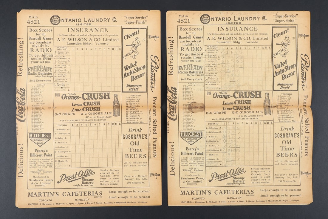 1924-1950 Toronto Maple Leaf Baseball Programs w/ Babe Ruth (12) - 4