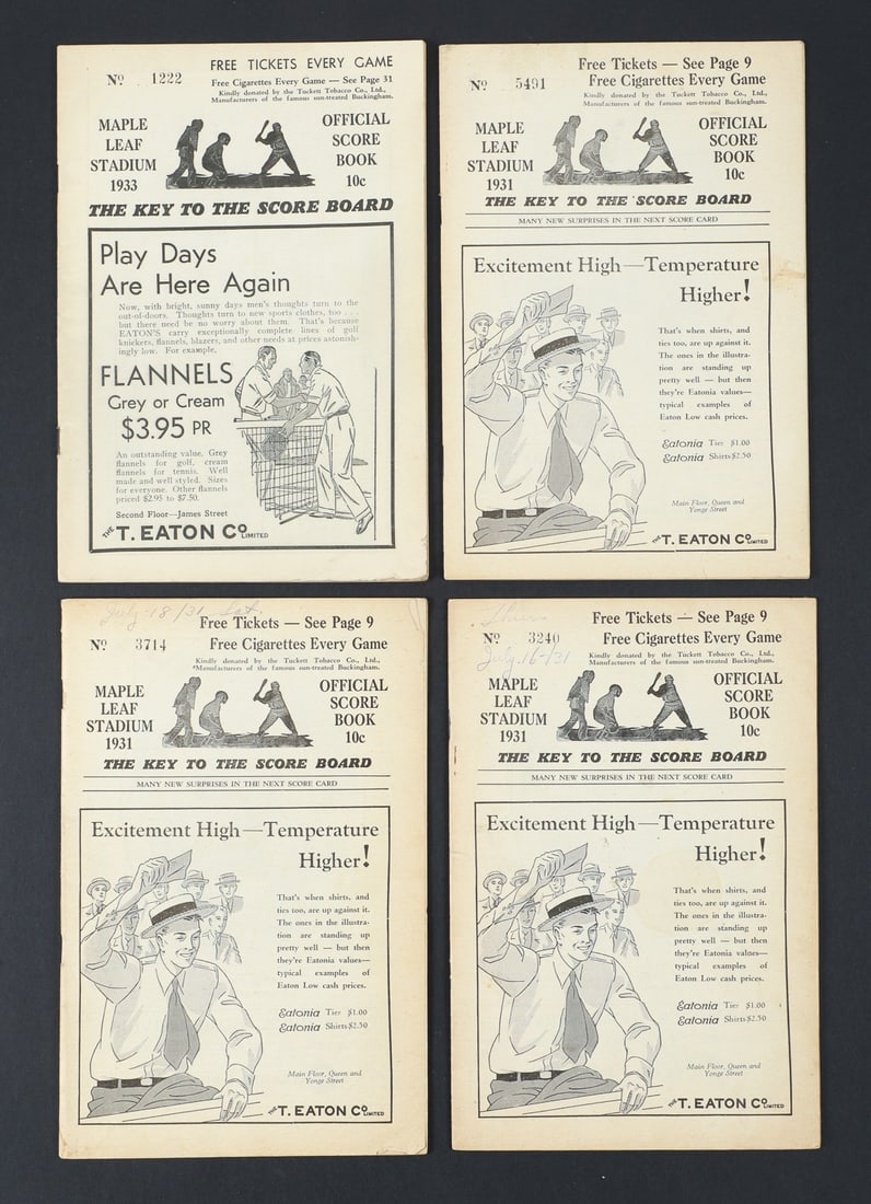 1924-1950 Toronto Maple Leaf Baseball Programs w/ Babe Ruth (12) - 6