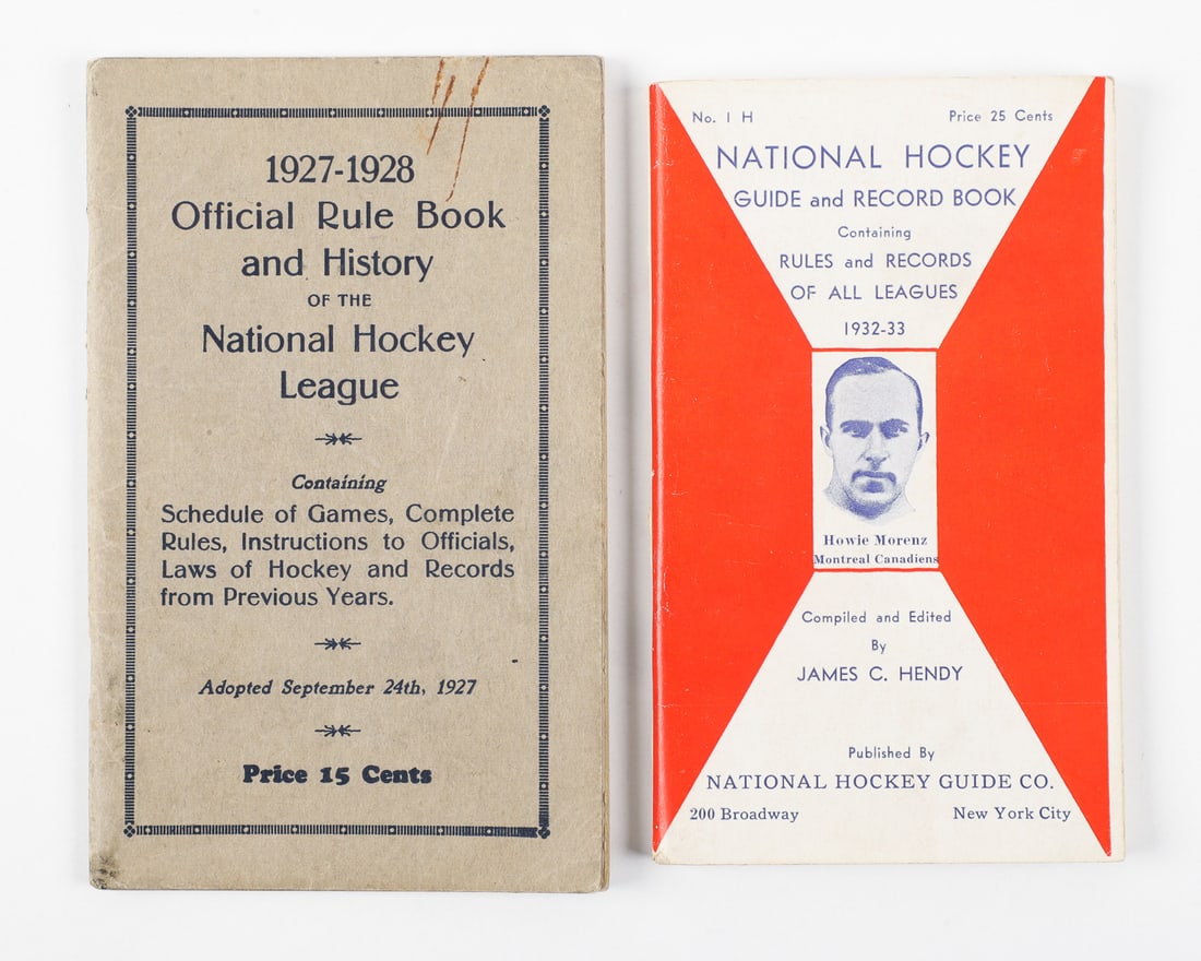 Collection of Early NHL Guides and Rule Books (7) - 15
