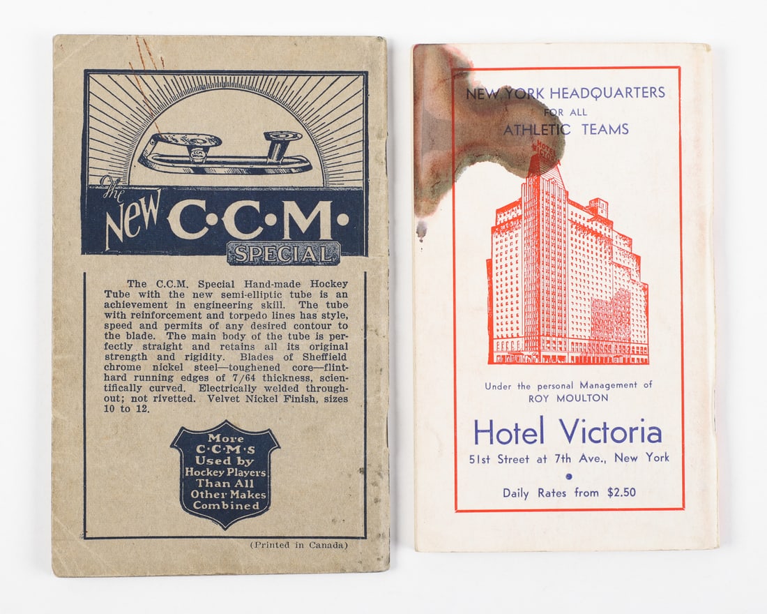 Collection of Early NHL Guides and Rule Books (7) - 16