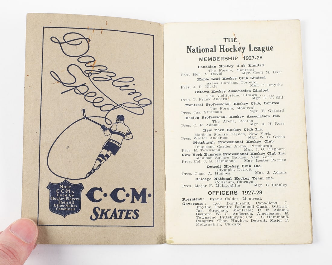 Collection of Early NHL Guides and Rule Books (7) - 17