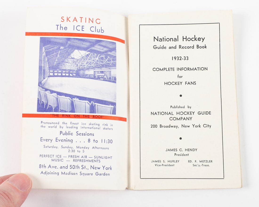 Collection of Early NHL Guides and Rule Books (7) - 19