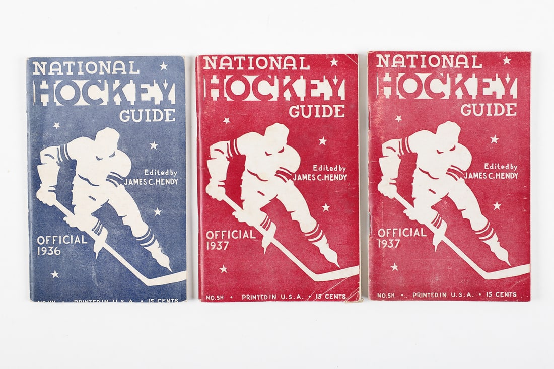 Collection of Early NHL Guides and Rule Books (7) - 2