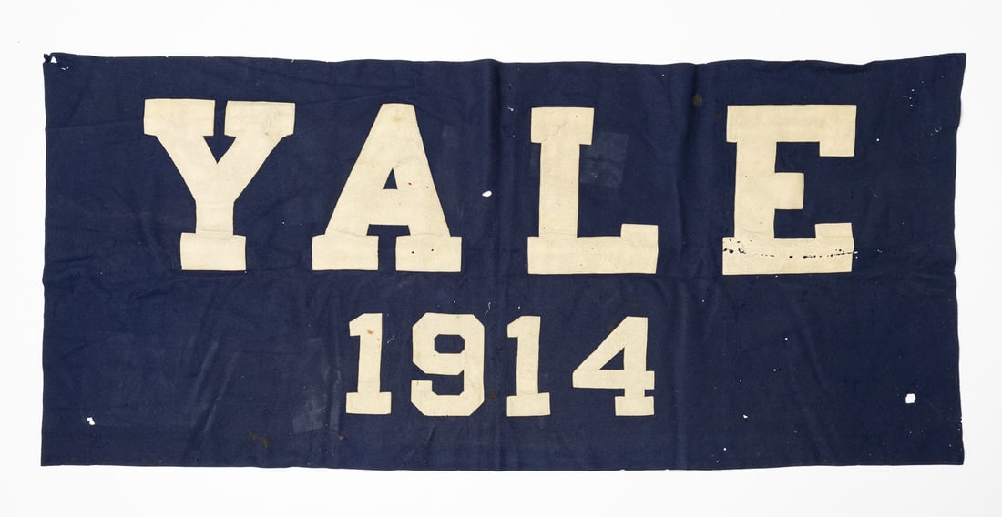 1914 Yale Banner, Pennant, Football, and Photos - 2