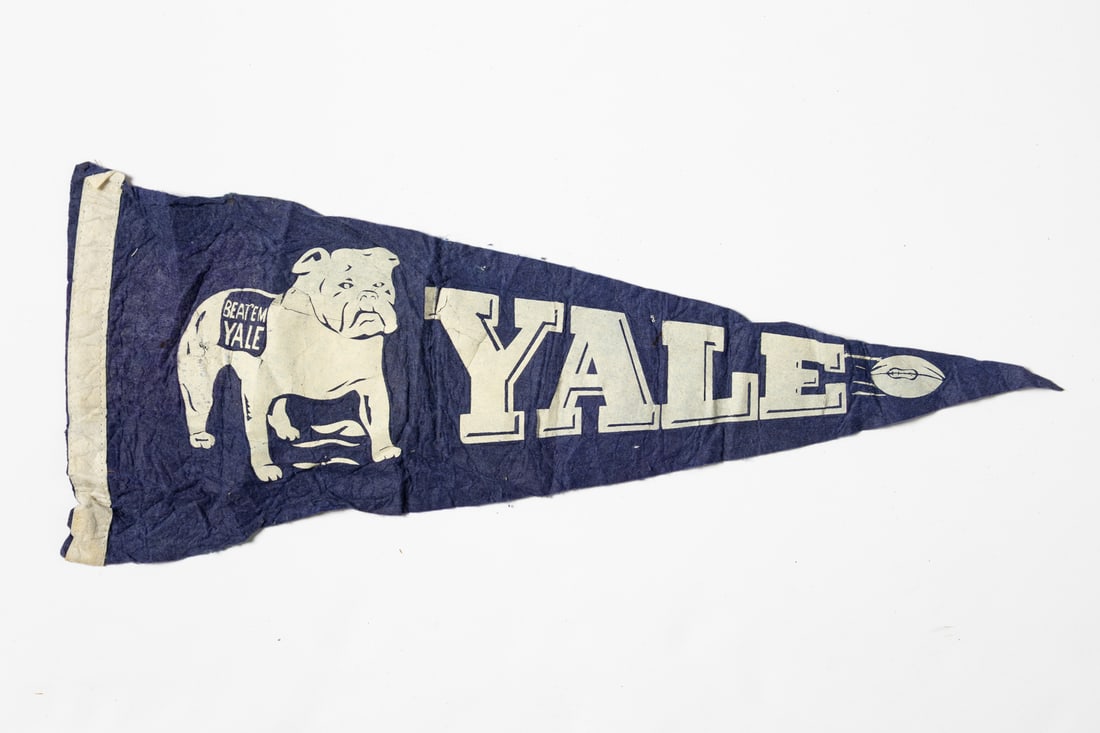 1914 Yale Banner, Pennant, Football, and Photos - 4
