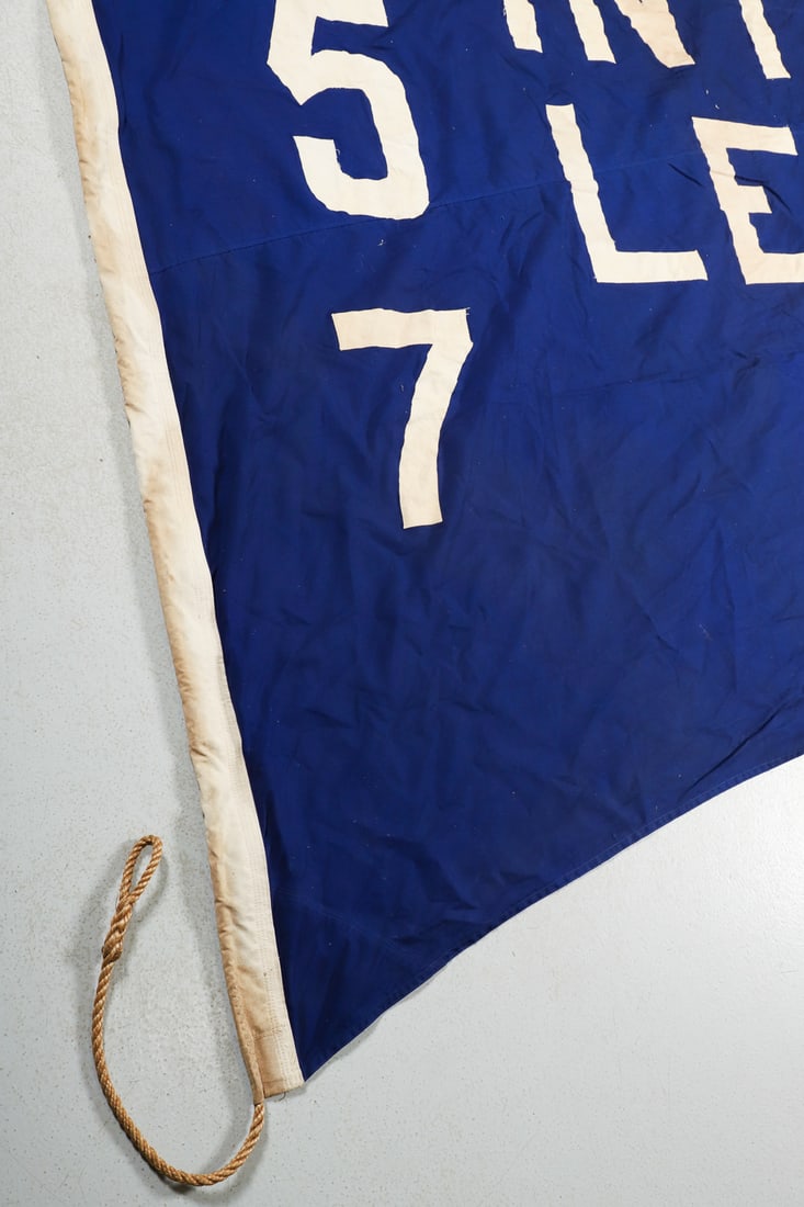 1957 Toronto Maple Leaf Baseball Championship Banner - 4