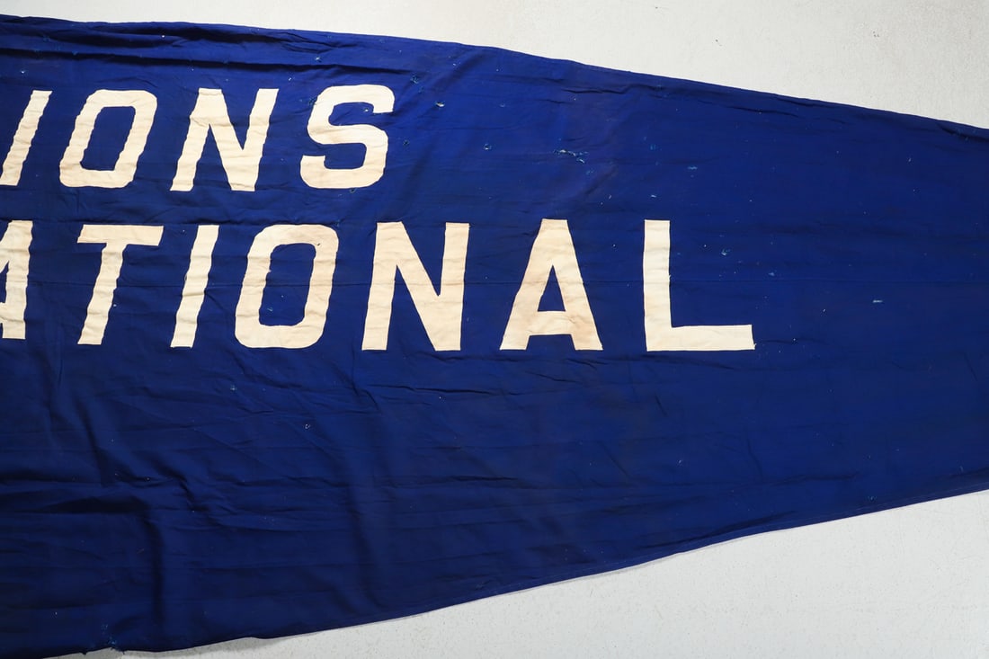 1957 Toronto Maple Leaf Baseball Championship Banner - 6
