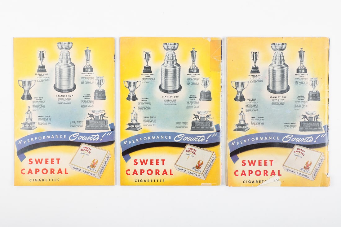 Collection of Bill Barilko Cover Programs w/ 1950-1951 Stanley Cup Final (6) - 10
