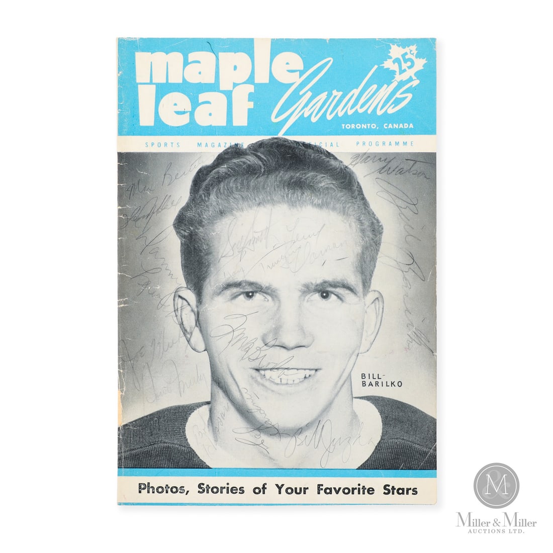 1951 Toronto Maple Leafs Team Signed Program Cover (1 of 4)