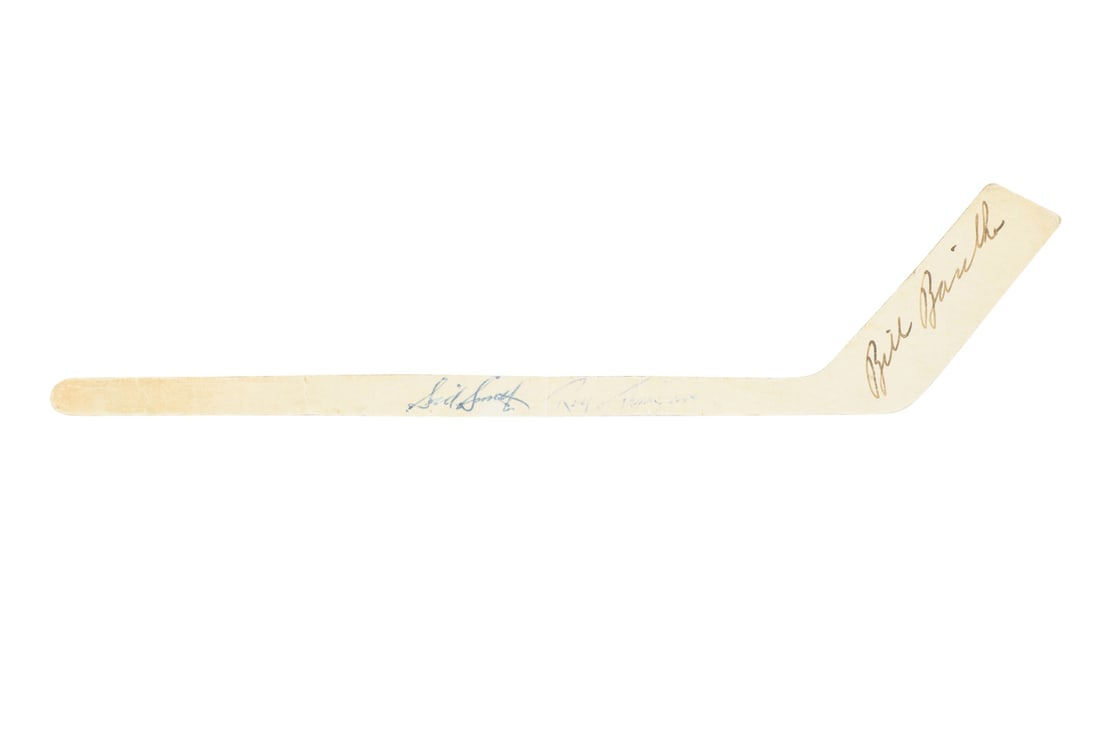 Barilko Bros Radio and Appliances Barilko Signed Mini Stick w/ Display Photo - 5