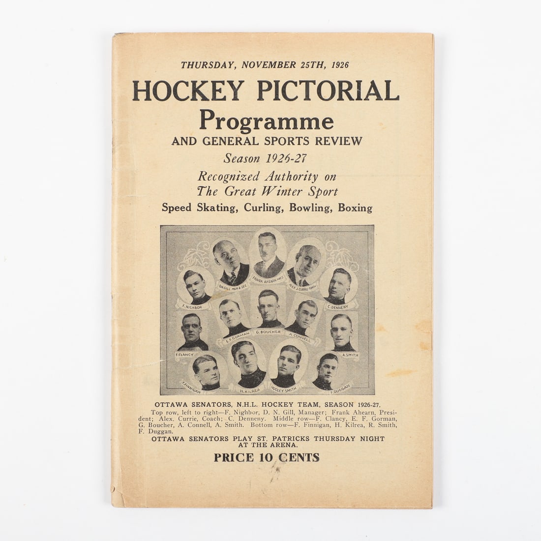 1920s Hockey Programs Including Frank Nighbor Signed (4) - 12