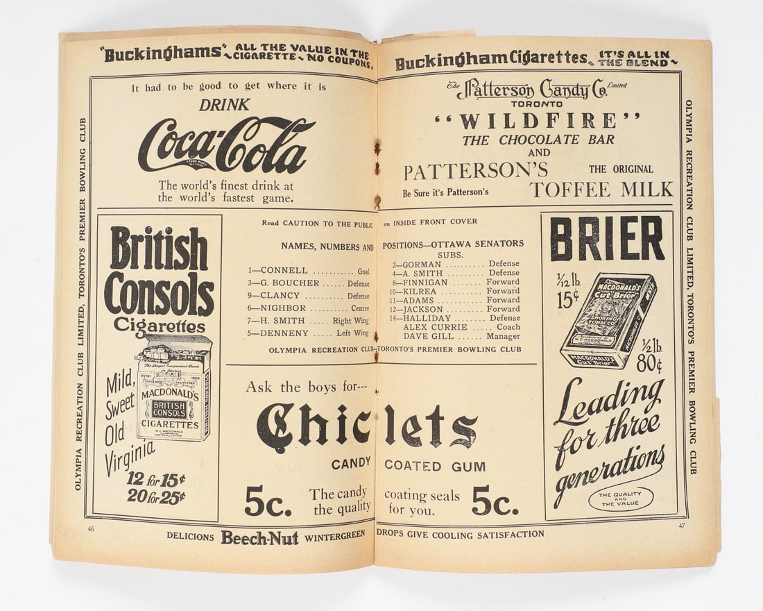 1920s Hockey Programs Including Frank Nighbor Signed (4) - 15