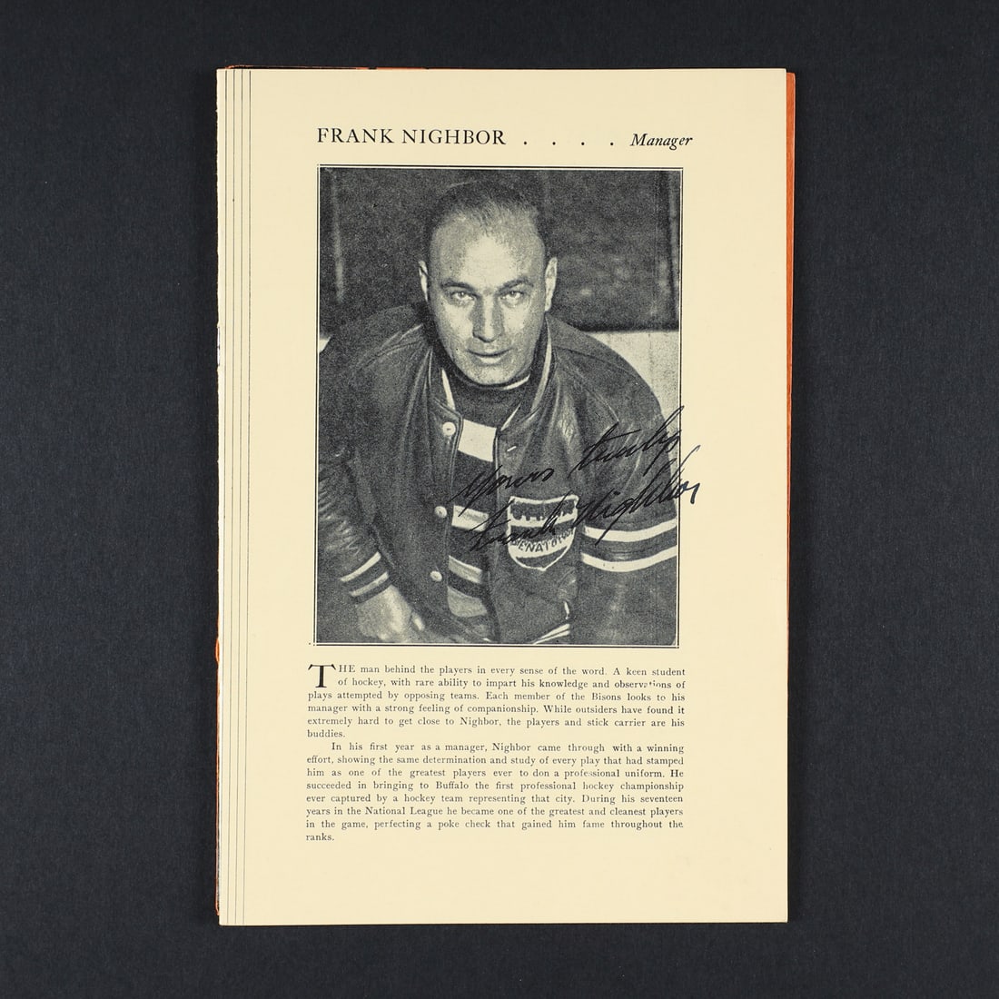 1920s Hockey Programs Including Frank Nighbor Signed (4) - 16