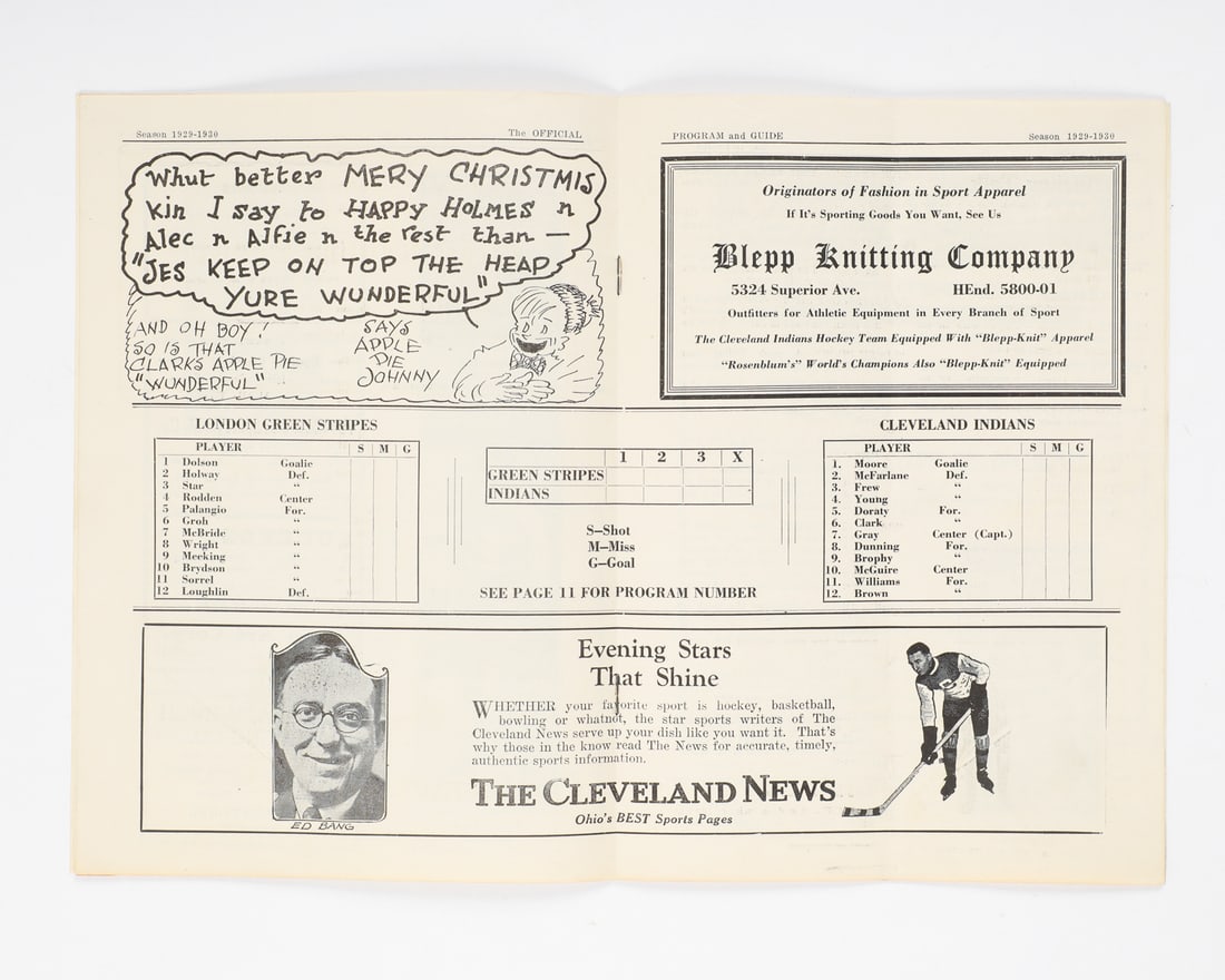 1920s Hockey Programs Including Frank Nighbor Signed (4) - 4