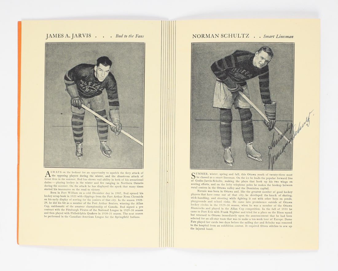 1920s Hockey Programs Including Frank Nighbor Signed (4) - 8