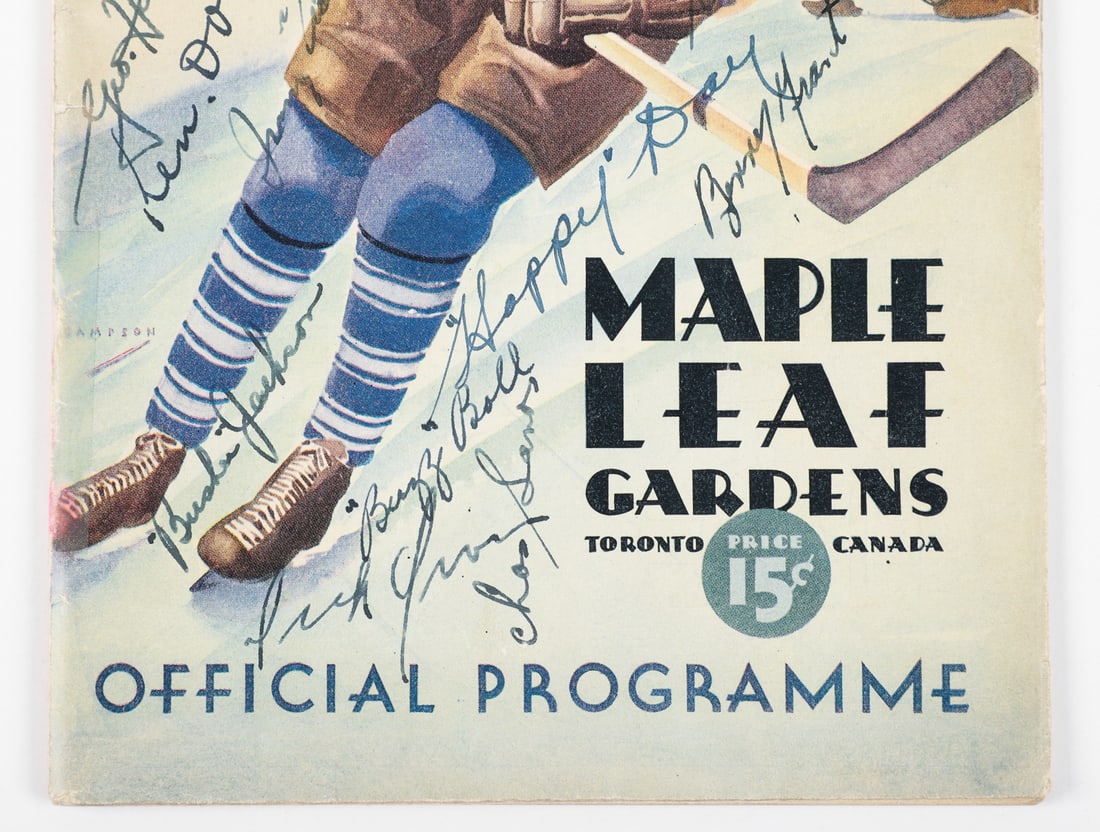 1933-1934 Maple Leaf Gardens Toronto Maple Leafs Team Signed Program - 3