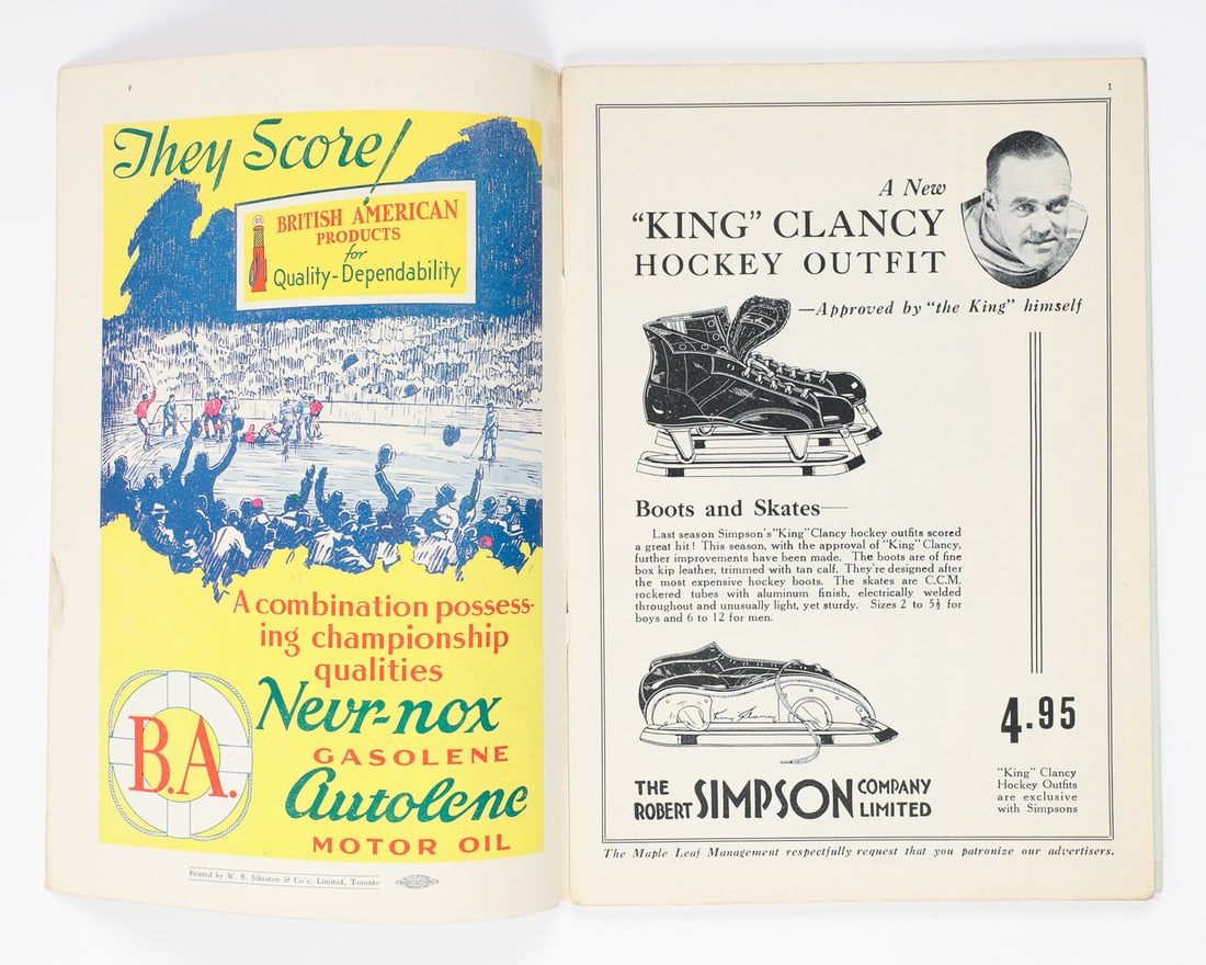 1933-1934 Maple Leaf Gardens Toronto Maple Leafs Team Signed Program - 6