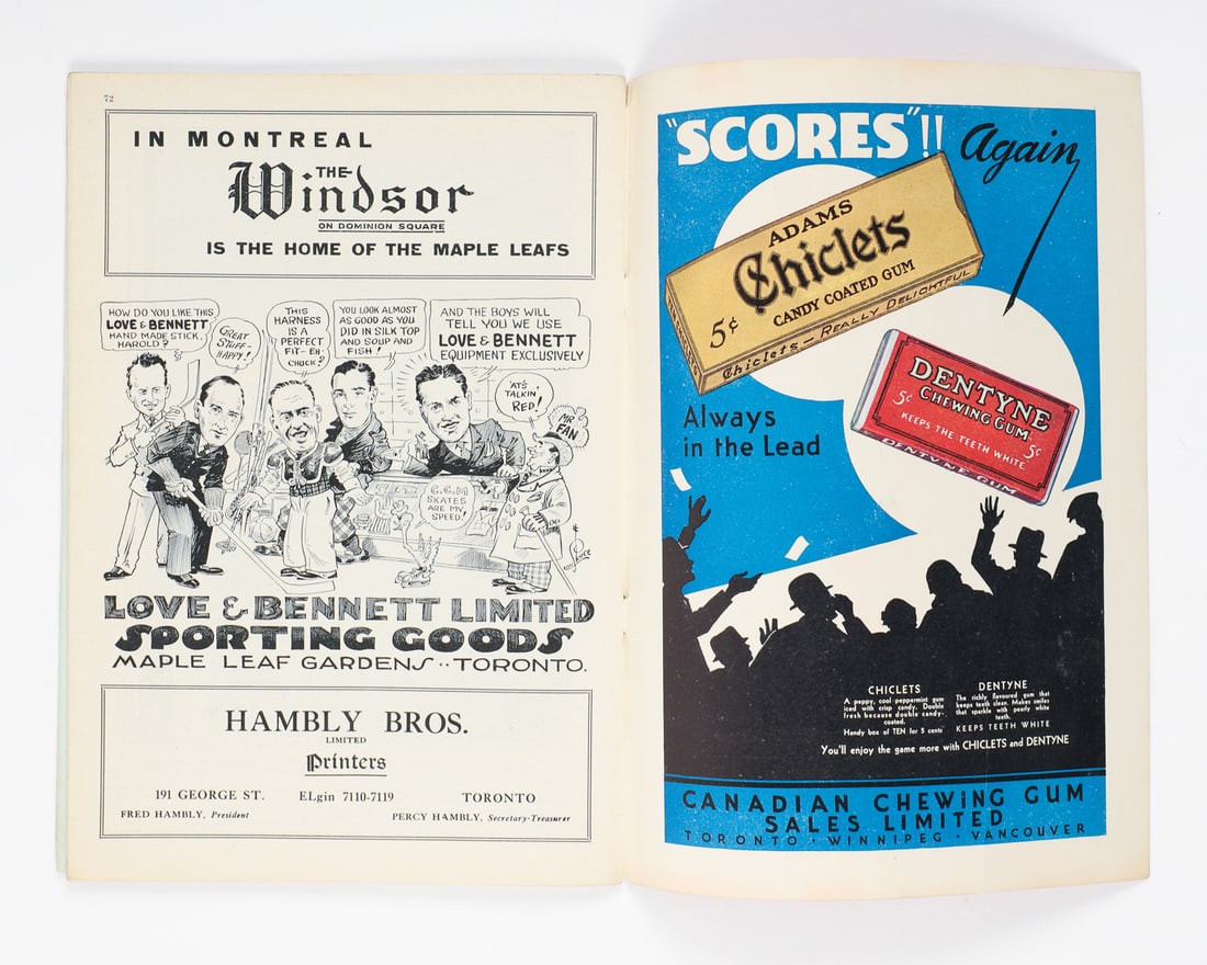 1933-1934 Maple Leaf Gardens Toronto Maple Leafs Team Signed Program - 7