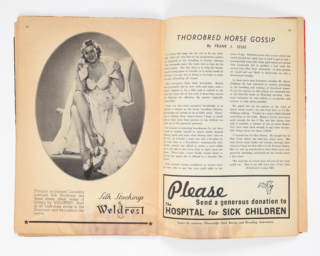 1940 Maple Leaf Gardens Signed Program With Ticket Sub - 12