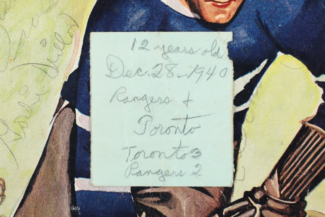 1940 Maple Leaf Gardens Signed Program With Ticket Sub - 3