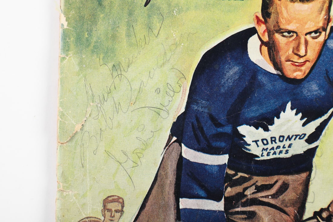 1940 Maple Leaf Gardens Signed Program With Ticket Sub - 4