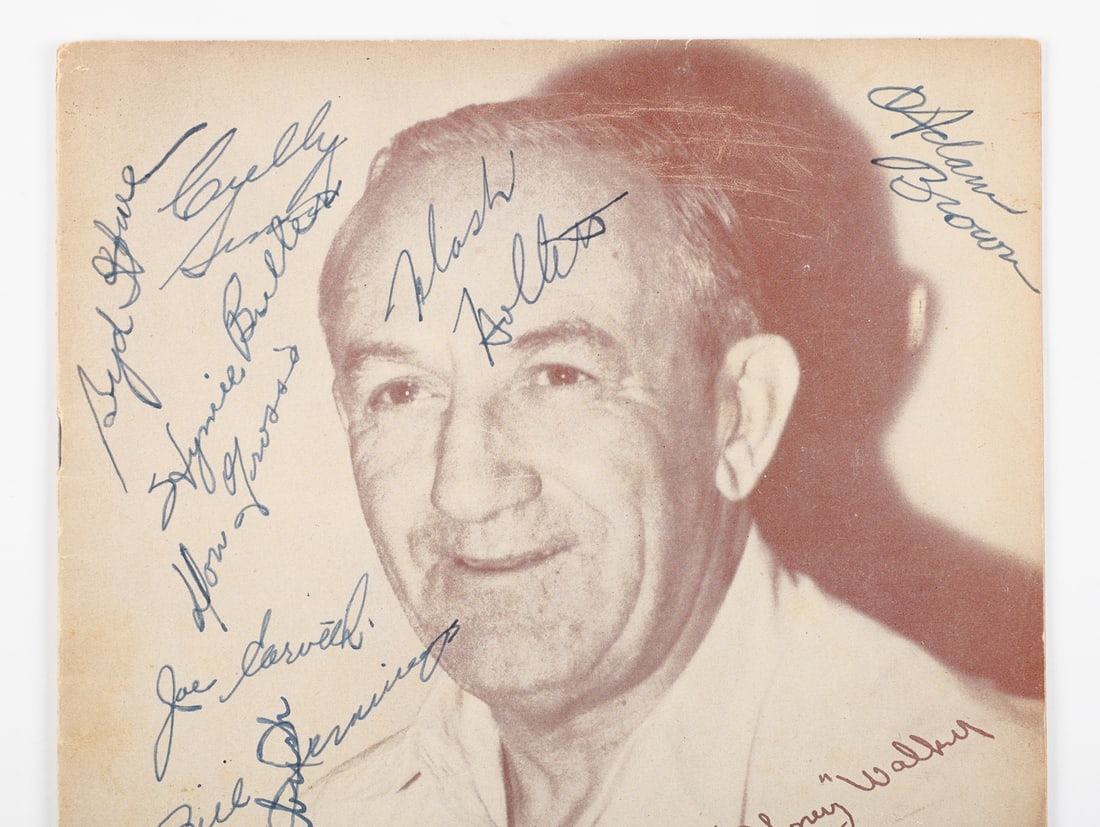 March 16, 1944 Olympia Detroit Red Wings Team Signed Program (3 Hat-tricks) - 2