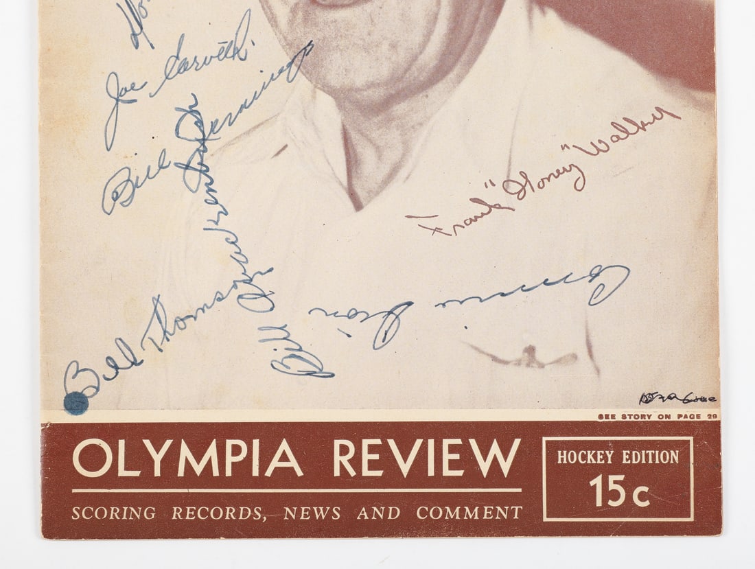 March 16, 1944 Olympia Detroit Red Wings Team Signed Program (3 Hat-tricks) - 3