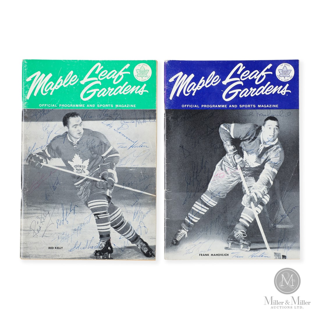 1963 Playoff Semi Final Game 1 and 5 Toronto Maple Leafs Team Signed Programs: The Toronto Maple Leafs’ 1962–1963 season remains one of the most dominant campaigns in franchise history. Anchored by elite goaltending and led offensively by captain George Armstrong,
