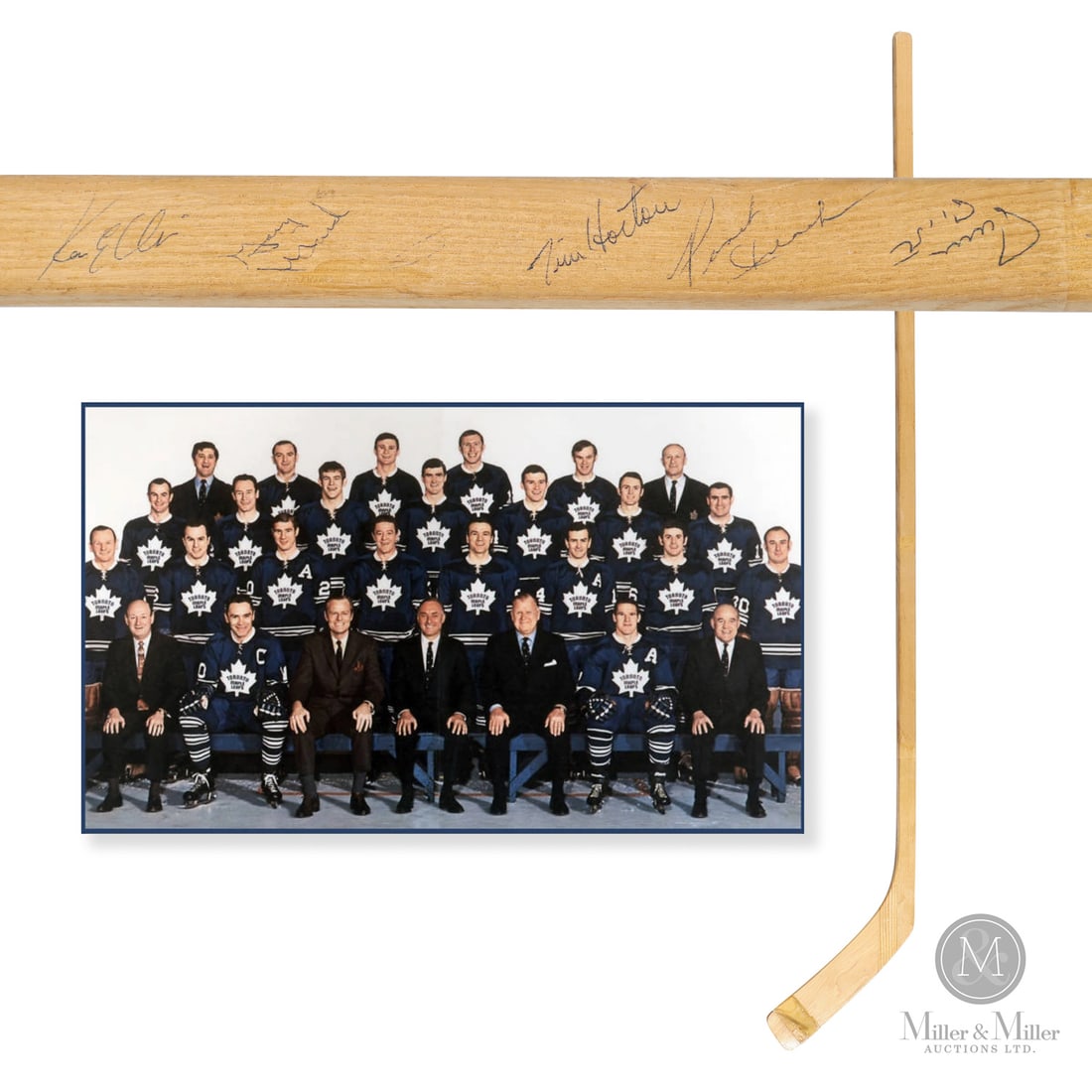 1968-1969 Toronto Maple Leafs Team Signed Stick (1 of 9)