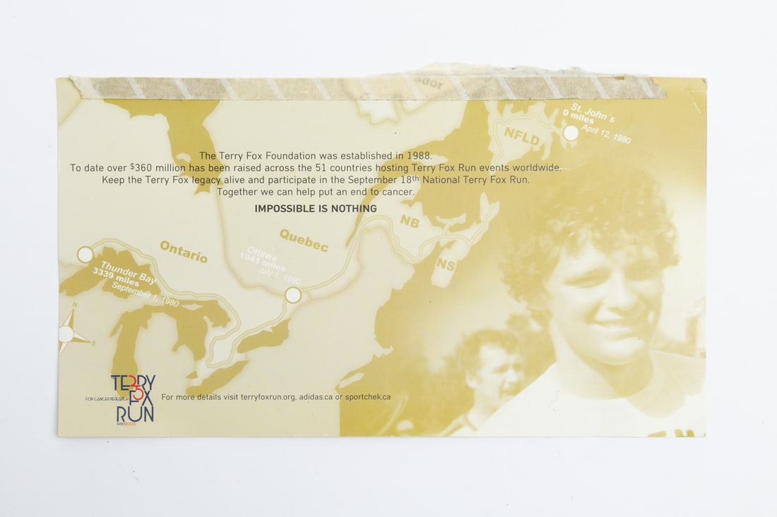 Terry Fox Replica Shoes Signed by Monumental Group of 12 - 3