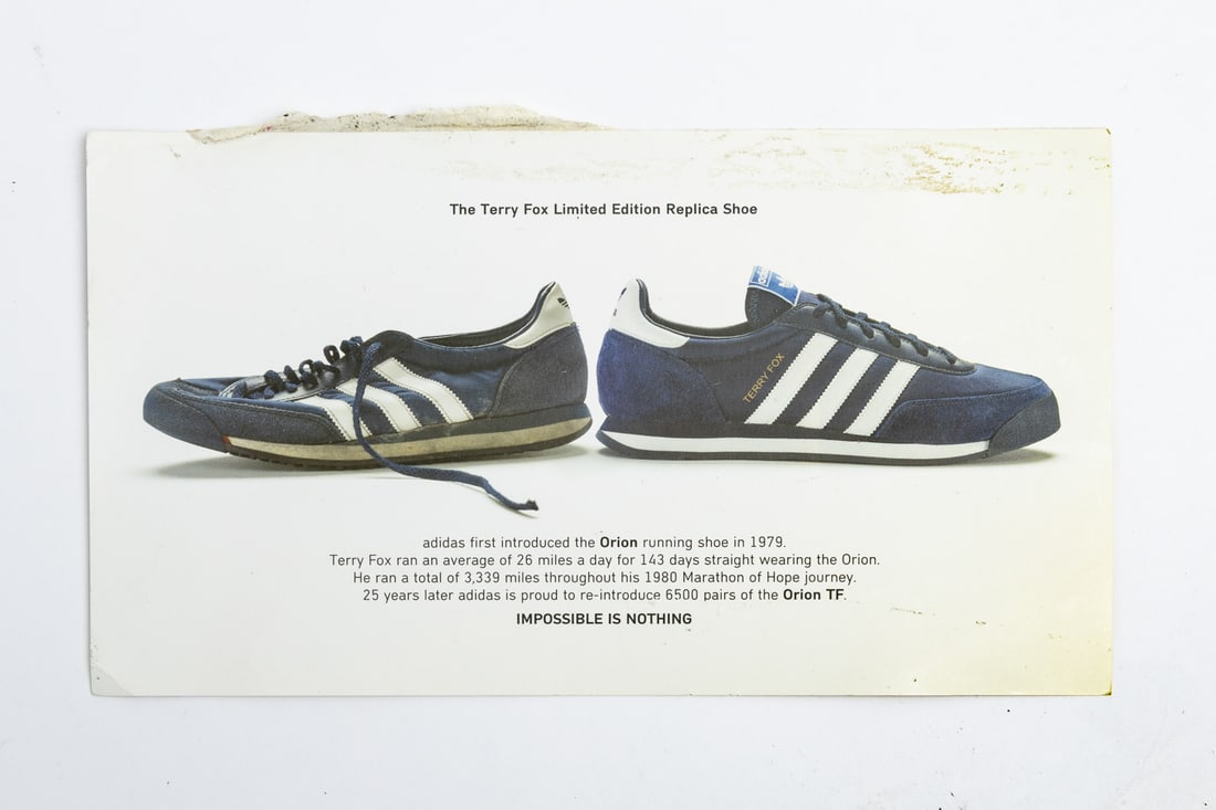 Terry Fox Replica Shoes Signed by Monumental Group of 12 - 4