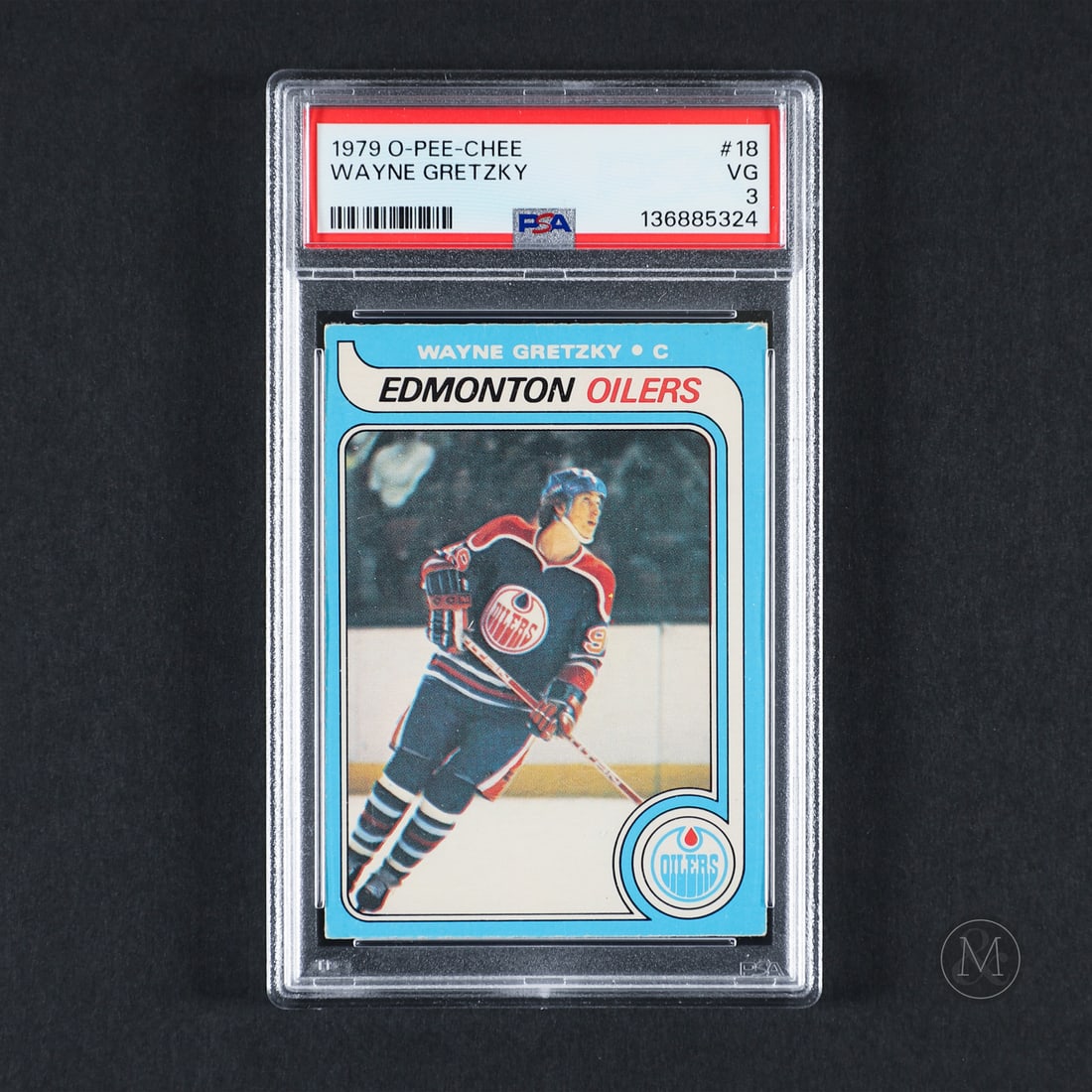 1979-1980 O-Pee-Chee #18 Wayne Gretzky (PSA 3 VG): The 1979-1980 O-Pee-Chee Wayne Gretzky Rookie Card is one of the most iconic and highly sought-after cards in hockey history. Featuring "The Great One" in his Edmonton Oilers uniform, this card marks 