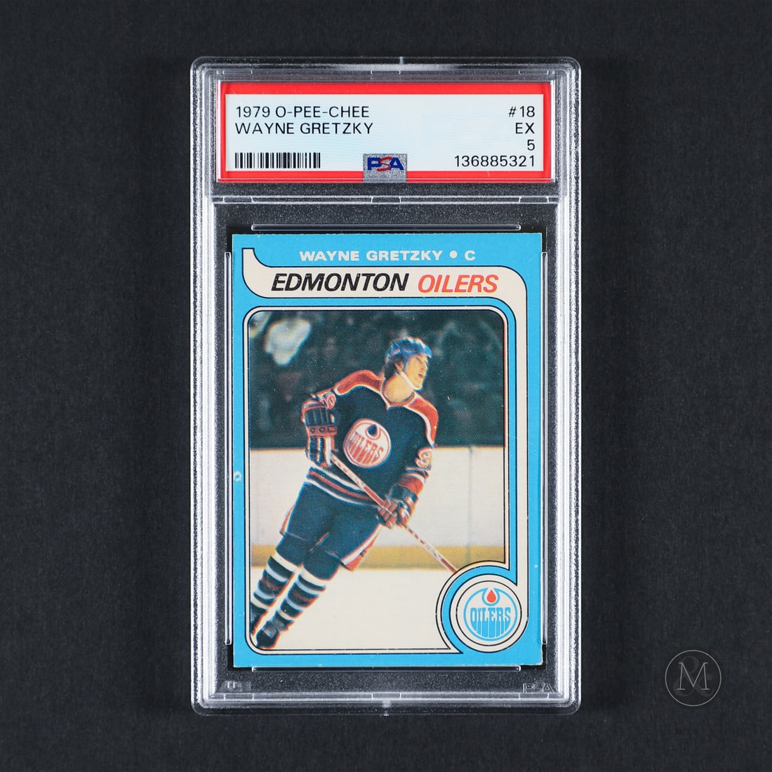 1979-1980 O-Pee-Chee #18 Wayne Gretzky (PSA 5 EX): The 1979-1980 O-Pee-Chee Wayne Gretzky Rookie Card is one of the most iconic and highly sought-after cards in hockey history. Featuring "The Great One" in his Edmonton Oilers uniform, this card marks 