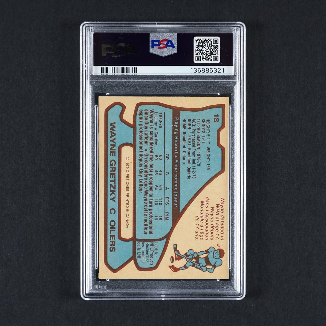 1979-1980 O-Pee-Chee #18 Wayne Gretzky (PSA 5 EX) - 2