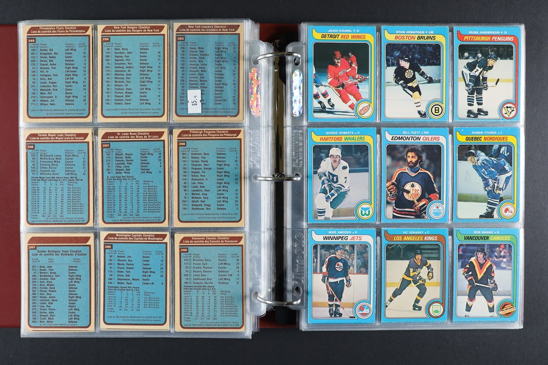 1979-1980 O-Pee-Chee #18 Wayne Gretzky (PSA 4 VG-EX) w/ Complete Set - 8