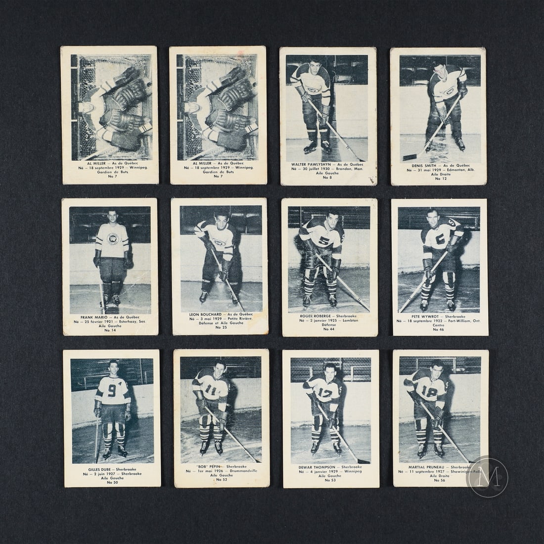 1952-1953 Bedard & Donaldson (Laval Dairy) QSHL Partial Set (37/121) (1 of 8)