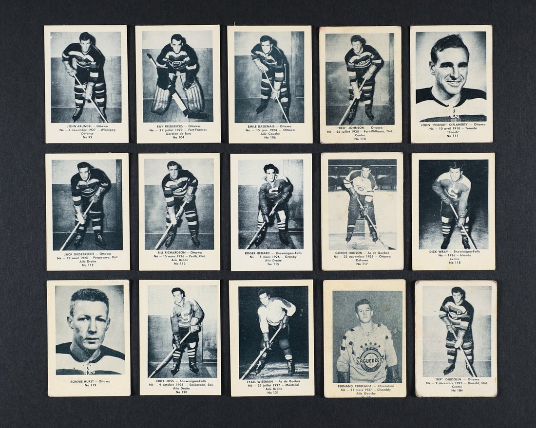 1952-1953 Bedard & Donaldson (Laval Dairy) QSHL Partial Set (37/121) - 5